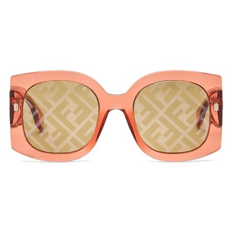 fendi mirrored sunglasses orange|authentic fendi sunglasses.